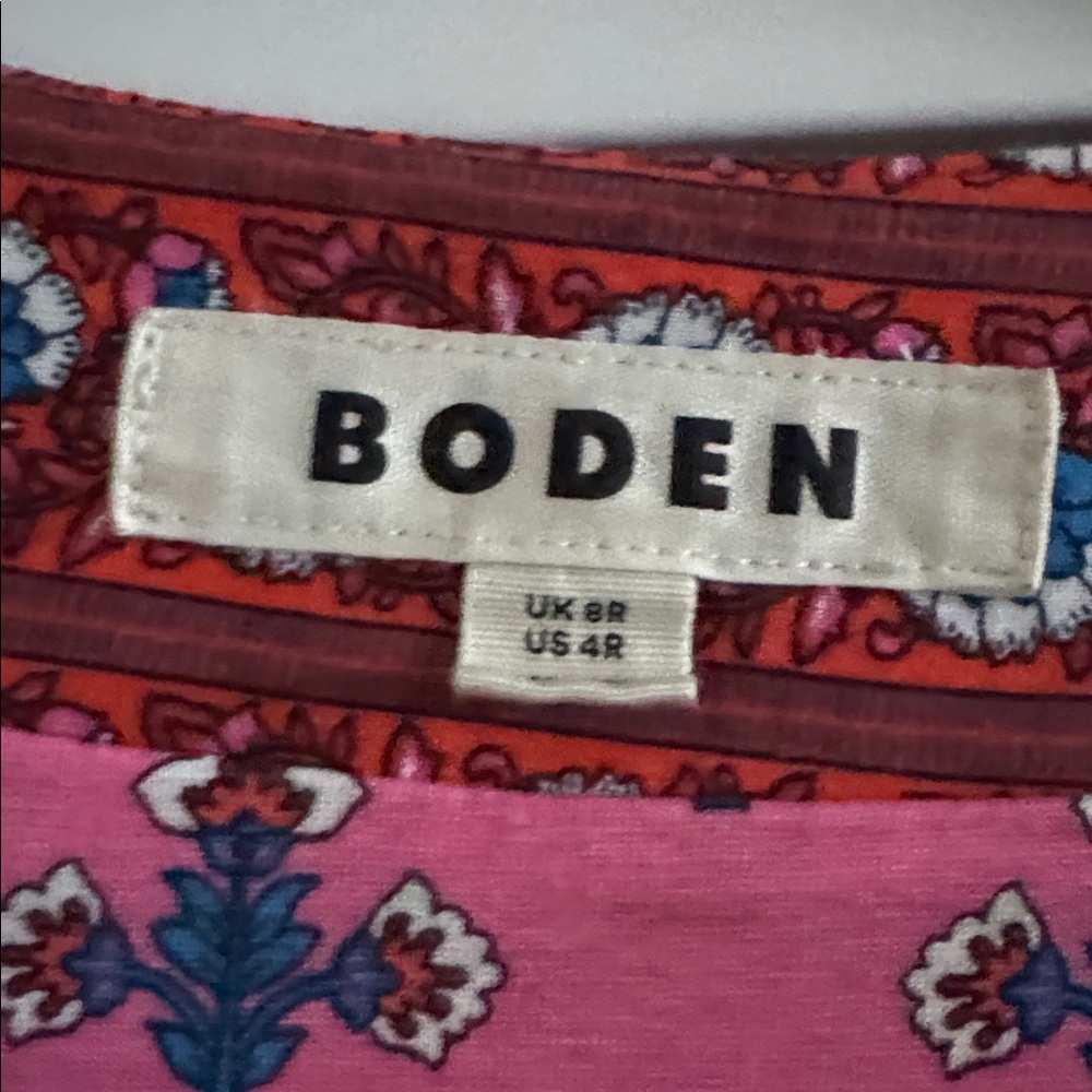 Boden Ellie Flutter Tea Dress Sz 4.Perfect for spring & summer.Very comfortable - Picture 6 of 6